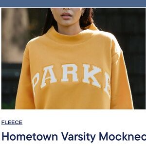 Parker Apricot Mockneck Sweater